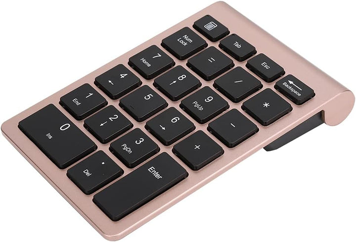 ASHATA Zehnertastatur, 22 Tasten Zehnertastatur USB 2.4G Kabellose Ergonomietastatur mit Empfänger,
