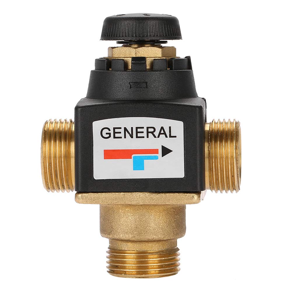 heizungsmischer 3 wege + Thermostat-Mischventil 3-Wege-DN20-Aussengewinde-Messing-Thermostat-Mischve