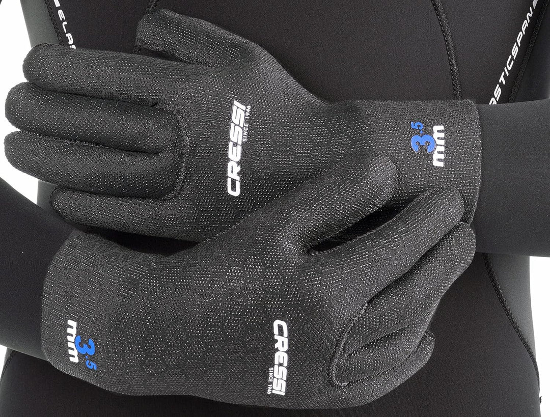 Cressi High Stretch Gloves -Unisex 5-Finger-Tauchhandschuhe aus Weichem, Einfach Gefüttertem, Hochfe