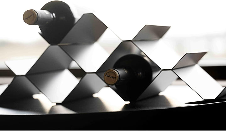 Zone Denmark Rocks Weinregal, 51,3 x 20 x 16,9 cm, Schwarz Schwarz 51,3 x 20 x 16,9 cm, Schwarz 51,3