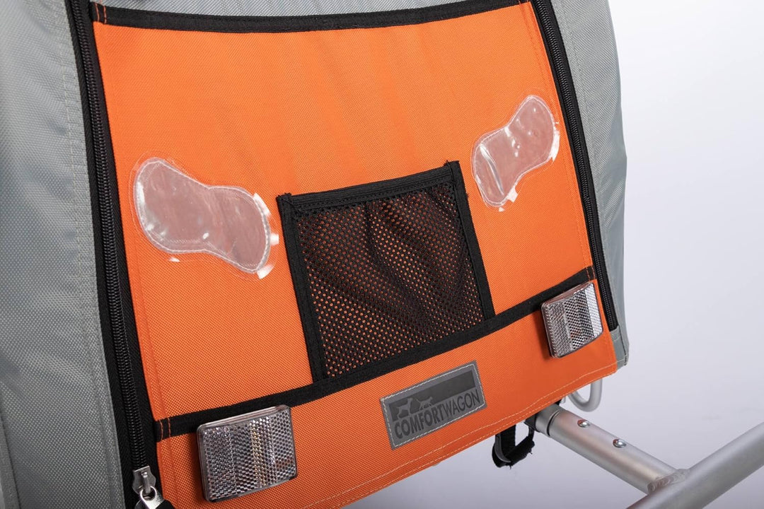 TrendPet Comfort Wagon M, Grauer Aluminiumanhänger mit Federung für Hundebesitzer, Outdoor-Enthusias