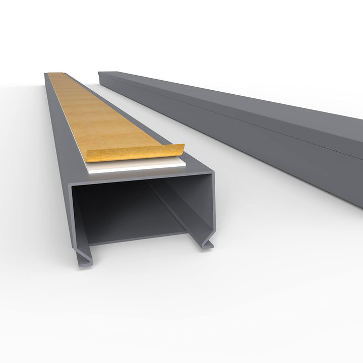 Kabelkanal Selbstklebend Pro mit Schaumklebeband, Kabelschacht 20m 40x25mm - 20x1m, Gray - Grau 20m