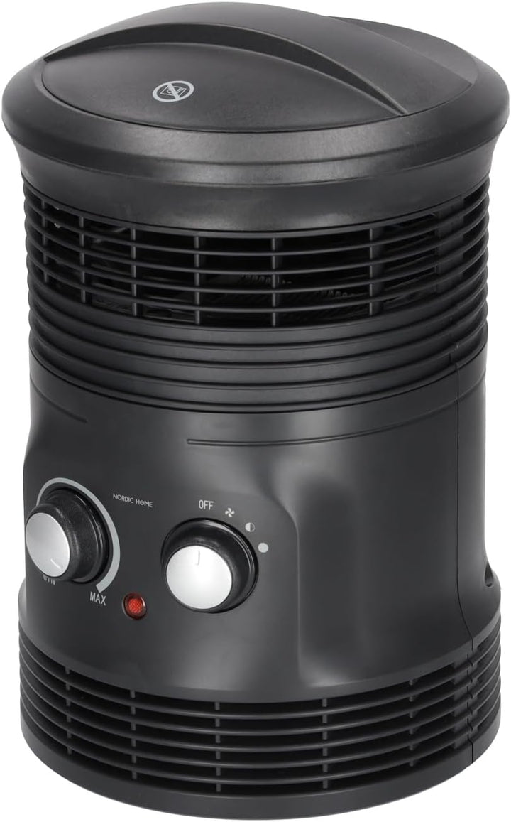 NORDIC HOME CULTURE 360° Heizlüfter 2000Watt, Temperaturbereich einstellbar, Heizgerät, Elektro-Heiz