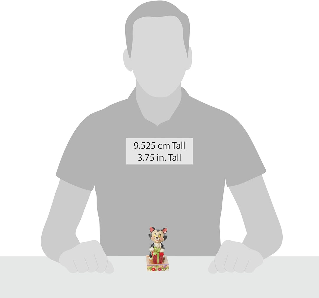 Jim Shore Enesco 6013065 Disney Traditions Figaro, Weihnachtspersönlichkeit, Pose, 9,5 cm