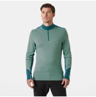 Helly Hansen Herren Lifa Merino Midweight 1/2 Zip 489 Cactus XXL, Kaktus XXL