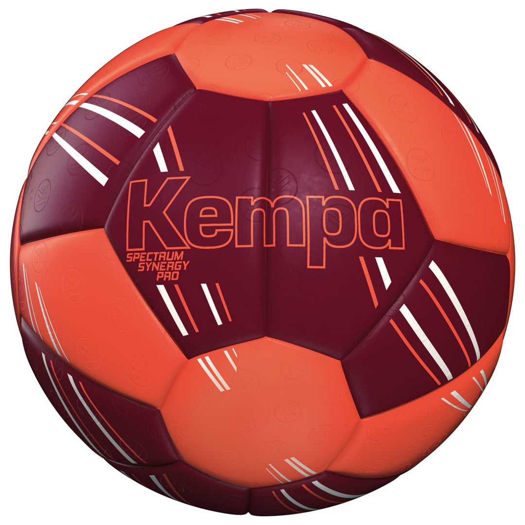 Kempa Unisex – Erwachsene Spectrum Synergy Pro Handball 3 deep rot/fluo orange, 3 deep rot/fluo oran