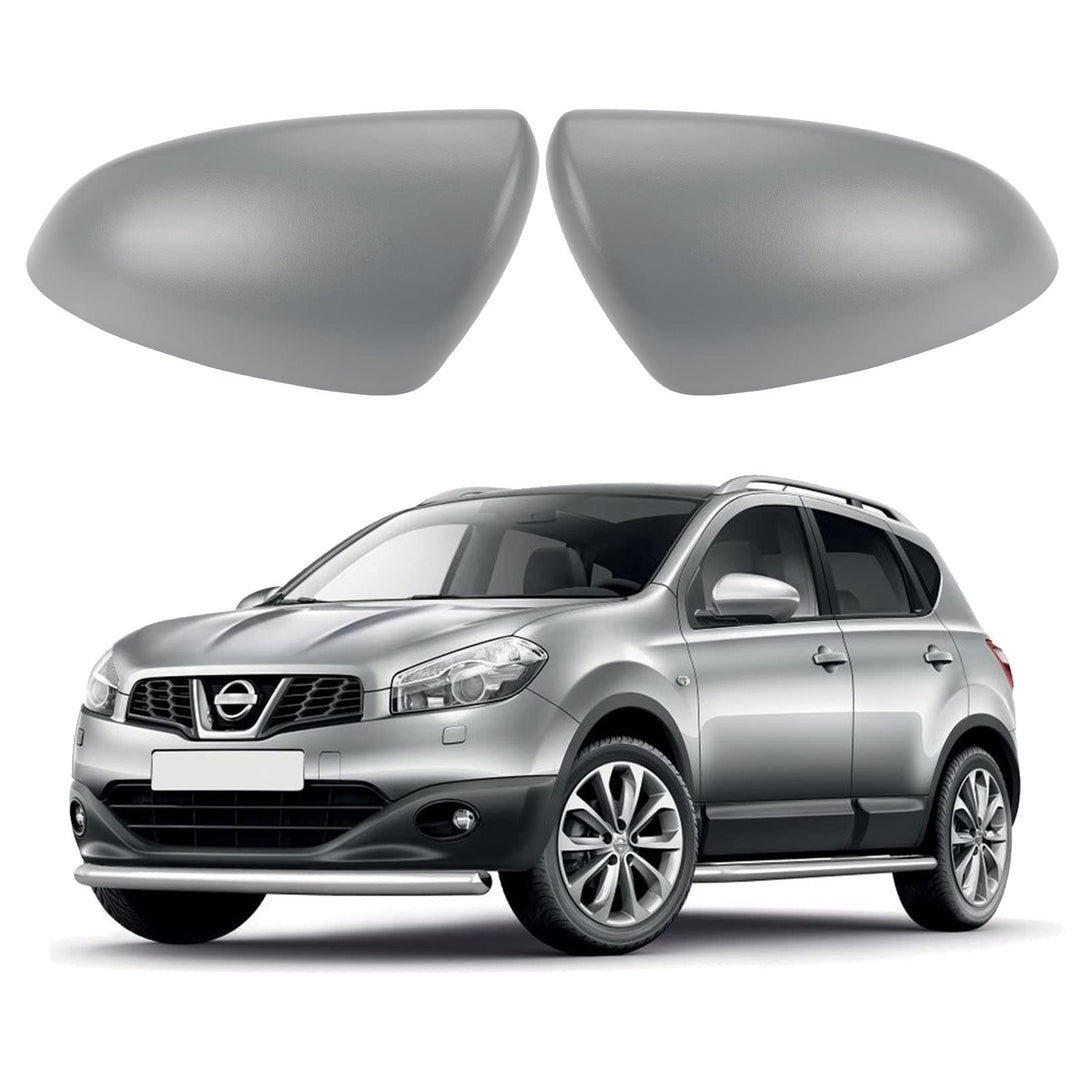 Auto Spiegelkappen, Ersatz für Nissan Qashqai 2007–2014 strukturierte schwarze Aussenspiegelabdeckun