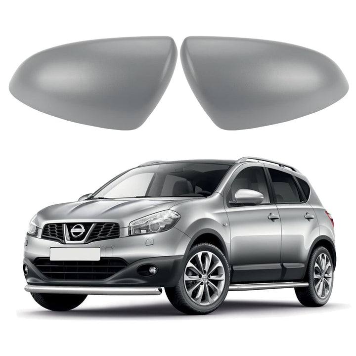 Auto Spiegelkappen, Ersatz für Nissan Qashqai 2007–2014 strukturierte schwarze Aussenspiegelabdeckun
