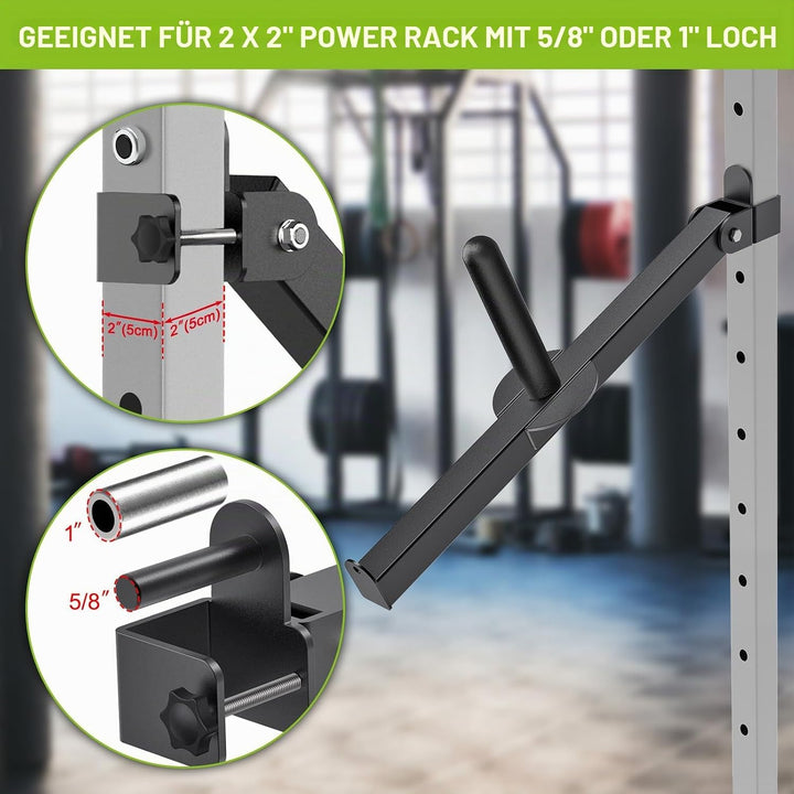 Kipika Belt Squat Lever Arm Attachment for 2„ x 2“ and 3„ x 3“ Square Tube Power Cages - Landmine At