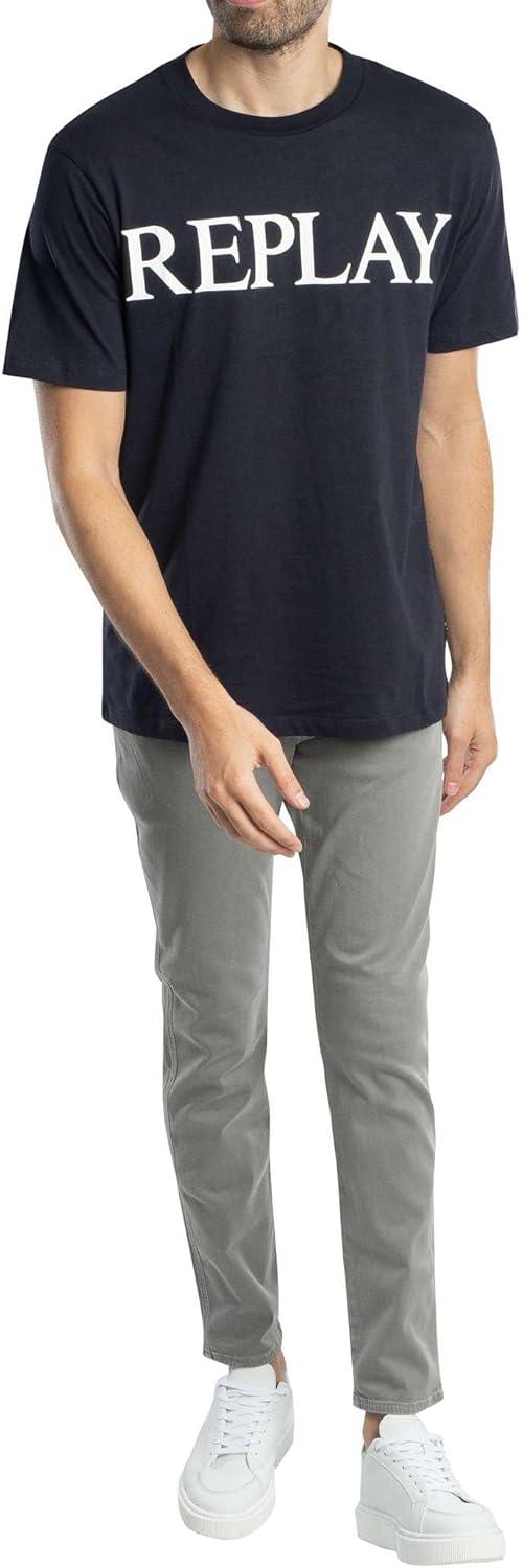 Replay Herren Anbass Hyperflex Colour Xlite Jeans 28W / 34L 214 Dim Grey, 28W / 34L 214 Dim Grey