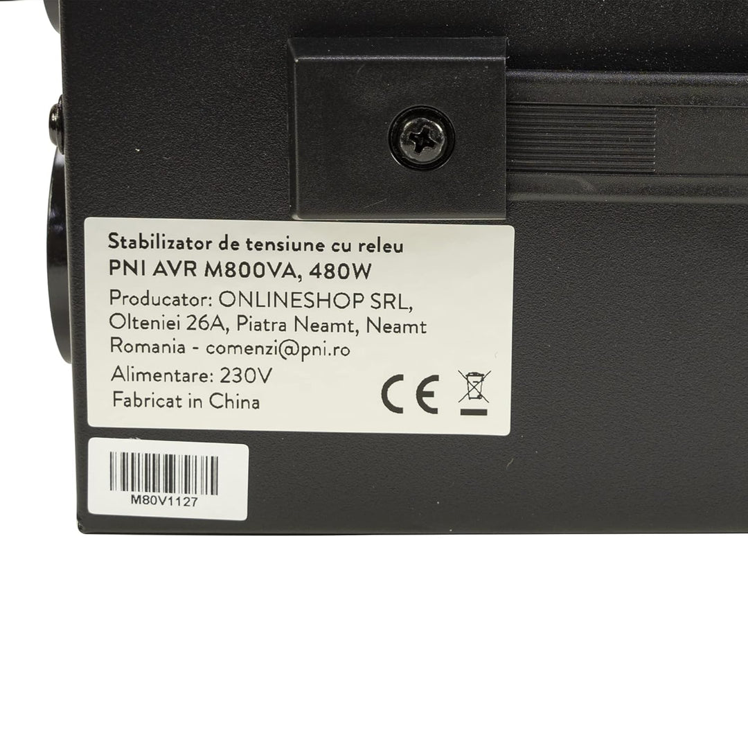 Spannungsstabilisator mit Relais PNI AVR M800VA, 2,2 A, 480 W, 800 VA Spannungsregler 800 VA / 480 W
