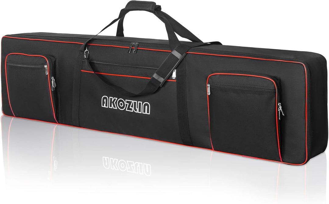 AKOZLIN 49/61/76/88 Slim/88 Key Keyboard Case Electric Piano Keyboard Bag Portable Keyboard Gig Bag