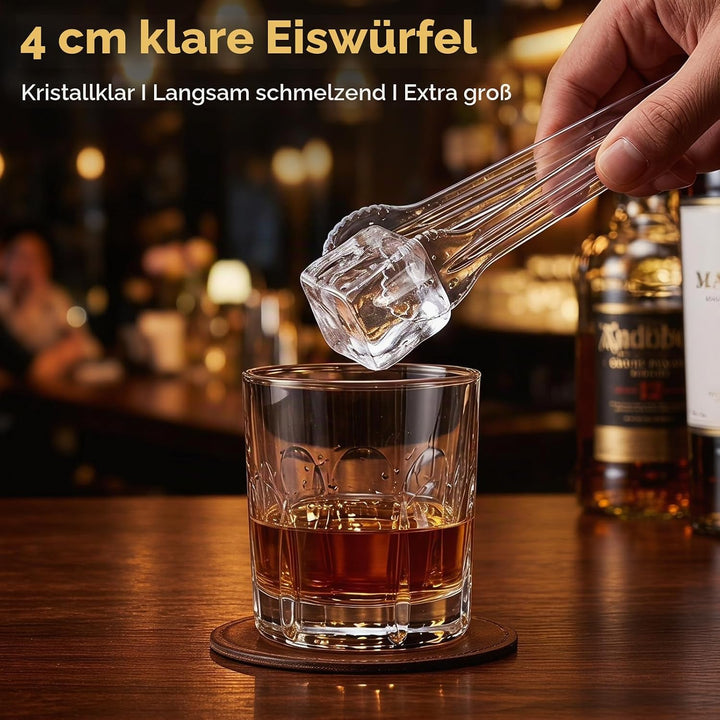 COSTWAY Eiswürfelmaschine, Eismaschine 3 Stück in 20 Minuten | mit 2 Modi, 24H Timer &amp; Reinigungsmod