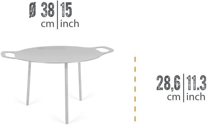 Petromax Grill- und Feuerschale (fs38 - Ø38cm) | Kochen, Grillen, Braten, gemütliches Lagerfeuer | m