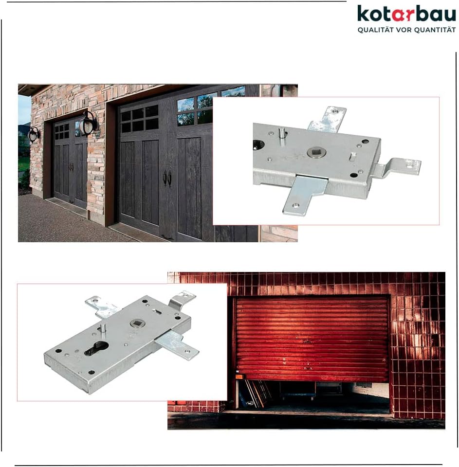 KOTARBAU® Garagenschloss 60 mm Stahl Torschloss Garagentorschloss Profilzylinder für Schwingtore Tor