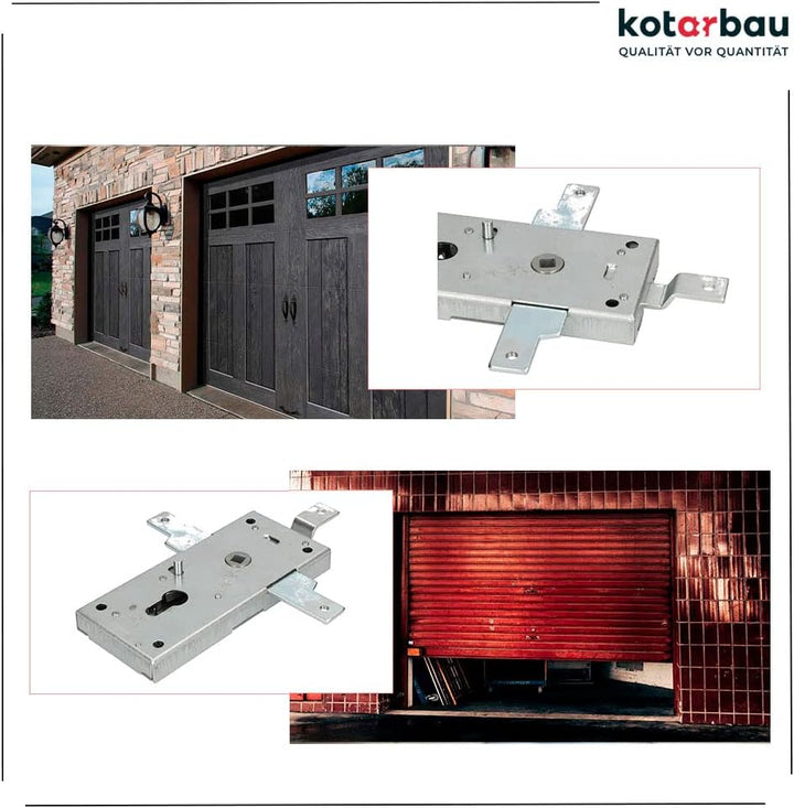 KOTARBAU® Garagenschloss 60 mm Stahl Torschloss Garagentorschloss Profilzylinder für Schwingtore Tor