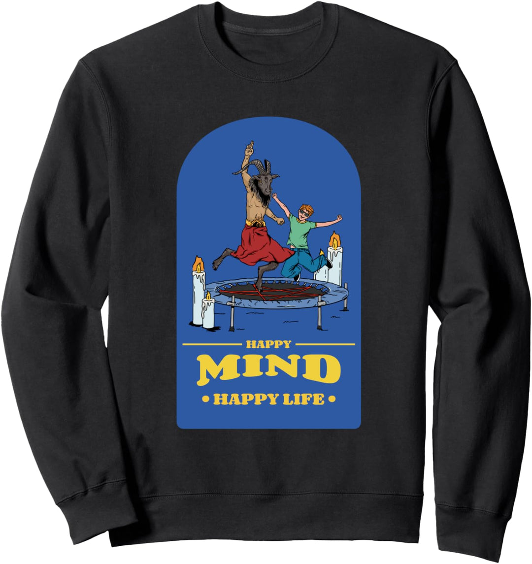 Lustiger Baphomet Satan 666 Gothic Spruch Sweatshirt