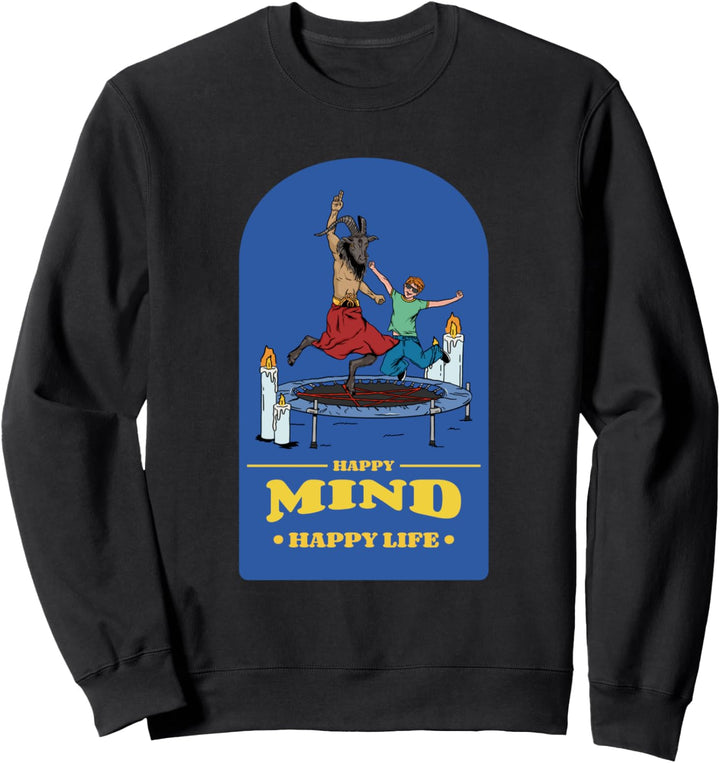 Lustiger Baphomet Satan 666 Gothic Spruch Sweatshirt