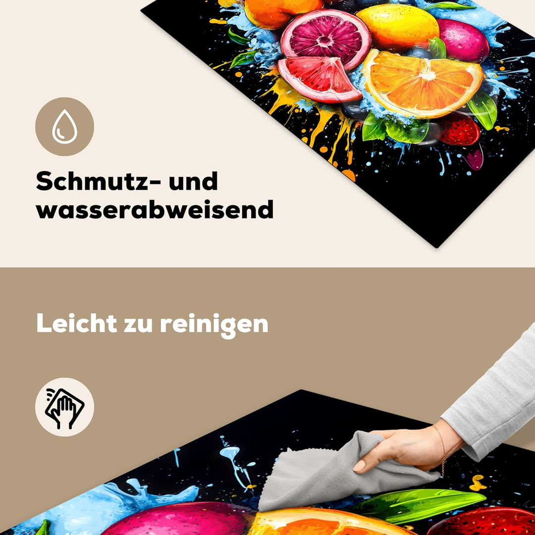 Herdabdeckplatte 90x52 cm Einteilig Abdeckplatten Cerankochfeld Abdeckung Ceranfeld Herdplattenabdec