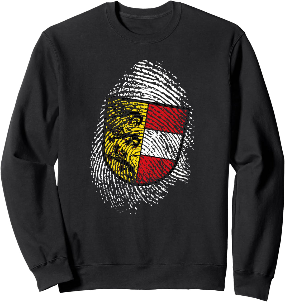 Kärntner Kärnten Wappen Fingerabdruck Klagenfurt Patriot Sweatshirt