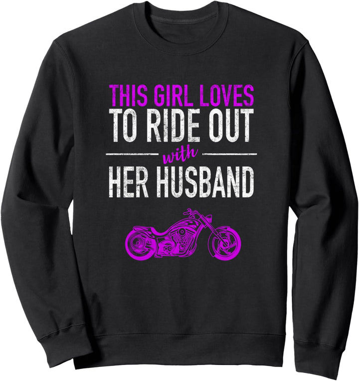 Motorrad Geschenke Frauen Dieses Mädchen liebt es, mit dem Sweatshirt