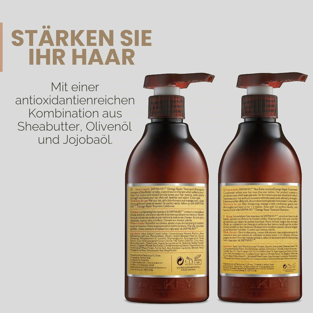 Saryna Key Damage Repair Shampoo & Spülung, je 500 ml, Doppelpack