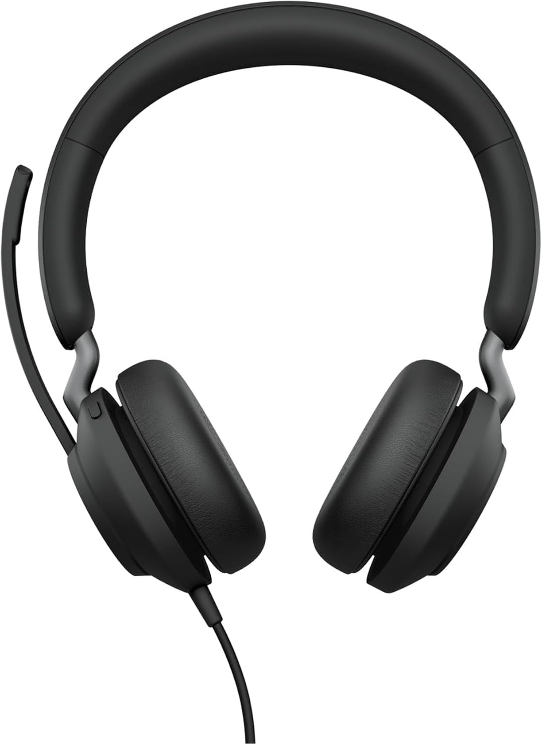 Jabra Evolve2 40 PC Headset – Noise Cancelling UC Certified Stereo Headphones With 3-Microphone Call
