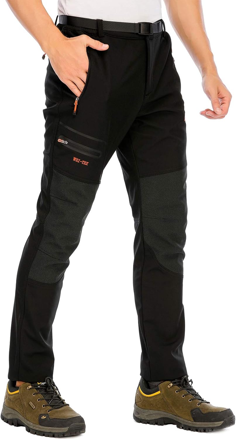 Herren Wanderhose Skihose Wasserdicht Softshellhose Winddicht Winter Outdoorhose Snowboardhose Warm