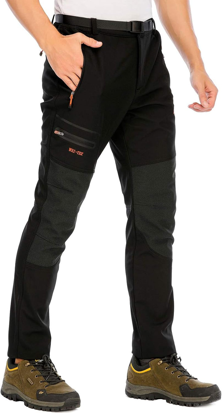 Herren Wanderhose Skihose Wasserdicht Softshellhose Winddicht Winter Outdoorhose Snowboardhose Warm