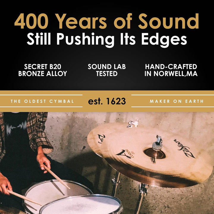 Zildjian A Custom Series Cymbal Box Set - 14" Hi-Hats, 16"/18" Crash, 20" Medium Ride A Custom 4 Pac