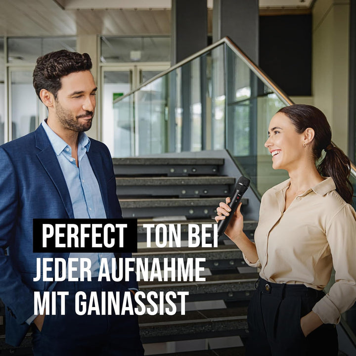 RØDE Interview PRO Drahtloses Handheld-Kondensatormikrofon mit Einer Kapsel in Rundfunkqualität und