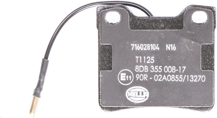 HELLA PAGID 8DB 355 008-171 Bremsbelagsatz - T1125 - Dicke/Stärke: 16.9mm - Bremssystem: Teves - mit