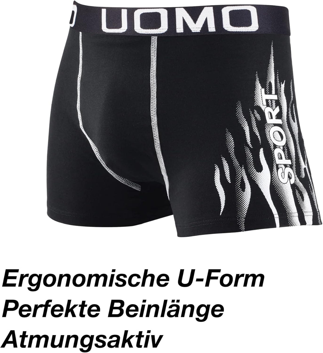 L&amp;K 10er Pack Herren Boxershorts Men Retroshorts mit tollem Muster Baumwolle 1102 3XL 1114-8er Pack,