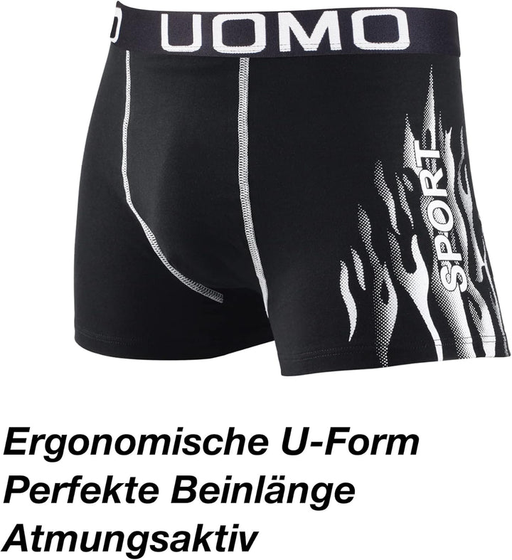 L&amp;K 10er Pack Herren Boxershorts Men Retroshorts mit tollem Muster Baumwolle 1102 3XL 1114-8er Pack,