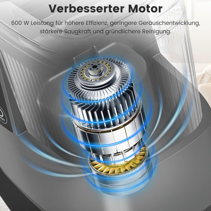 Kitcanis Polsterreiniger Gerät Nasssauger Waschsauger - 17KPa 600W 78dB Teppich und Polsterreiniger