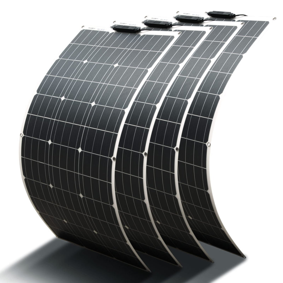 Flexibel Solarmodul 4x100W 18V Solarpanel Monokristallin Solarzelle Photovoltaik Solarladegerät Sola