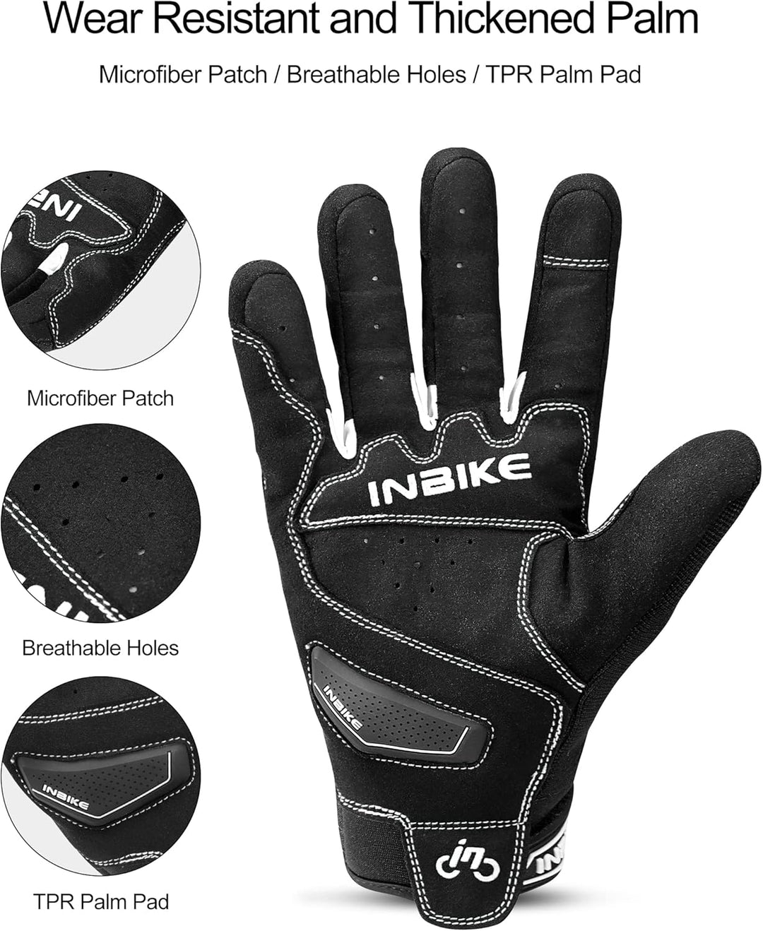 INBIKE Motorrad Handschuhe Motocross Sommer EUDE Foam Schutz Atmungsaktiv Touchscreen Motorradhandsc