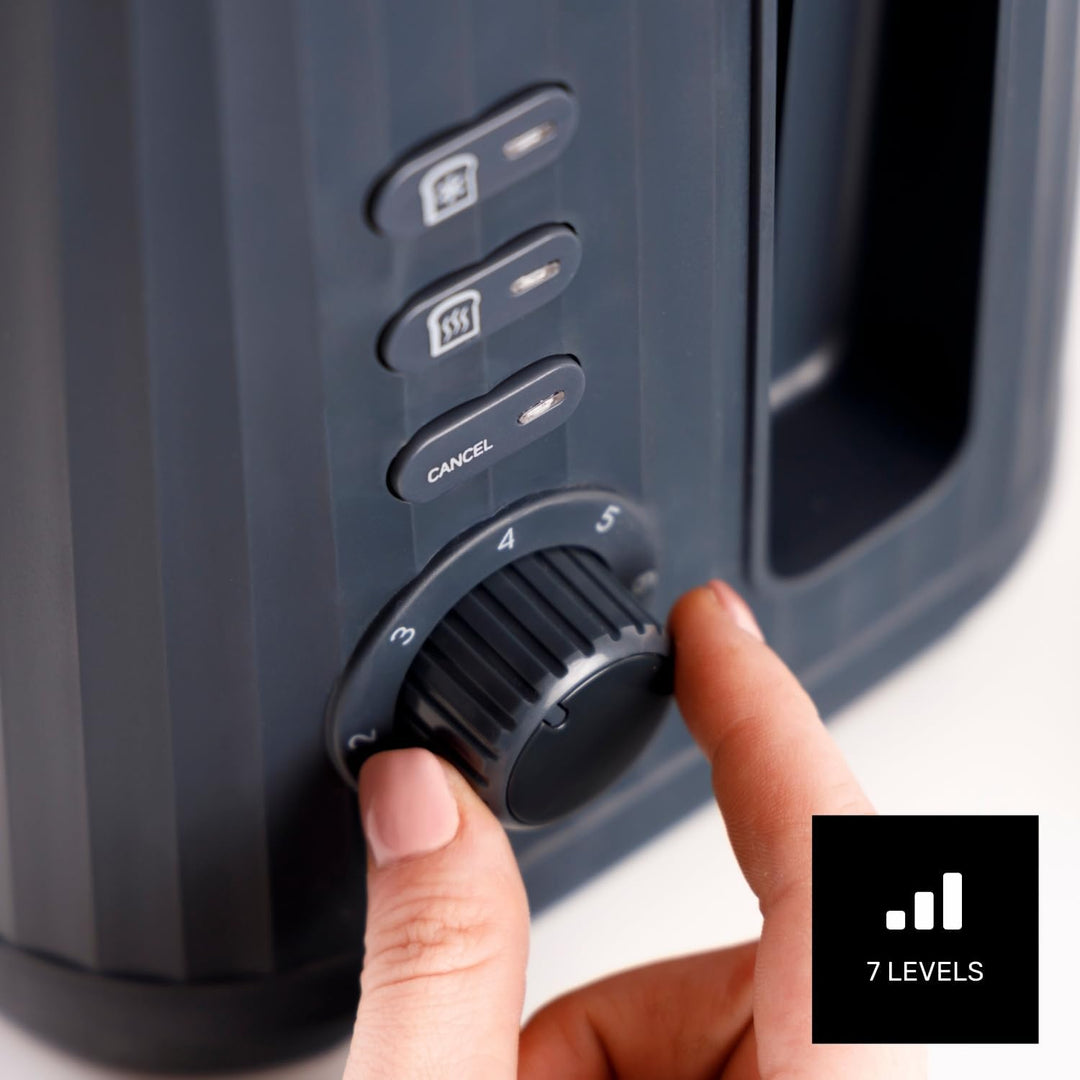 Taurus – Toaster Jonic Toast 1150W | 7 Bräunungsstufen | 3 Funktionen | 2 Schlitze | Selbstzentrieru