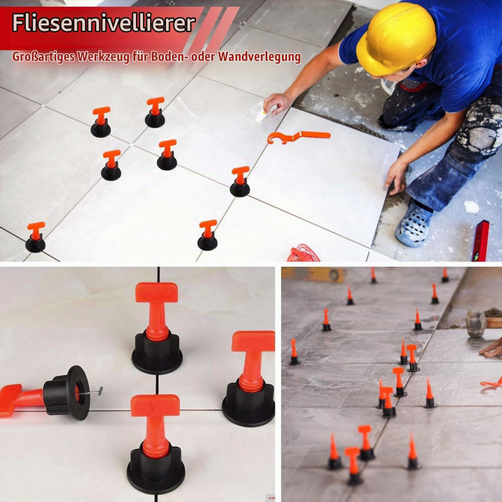 1304 Stück Fliesen Nivelliersystem Nivelierset Fliesen Nivelliersystem mit Fliesenkreuze 2mm Fliesen