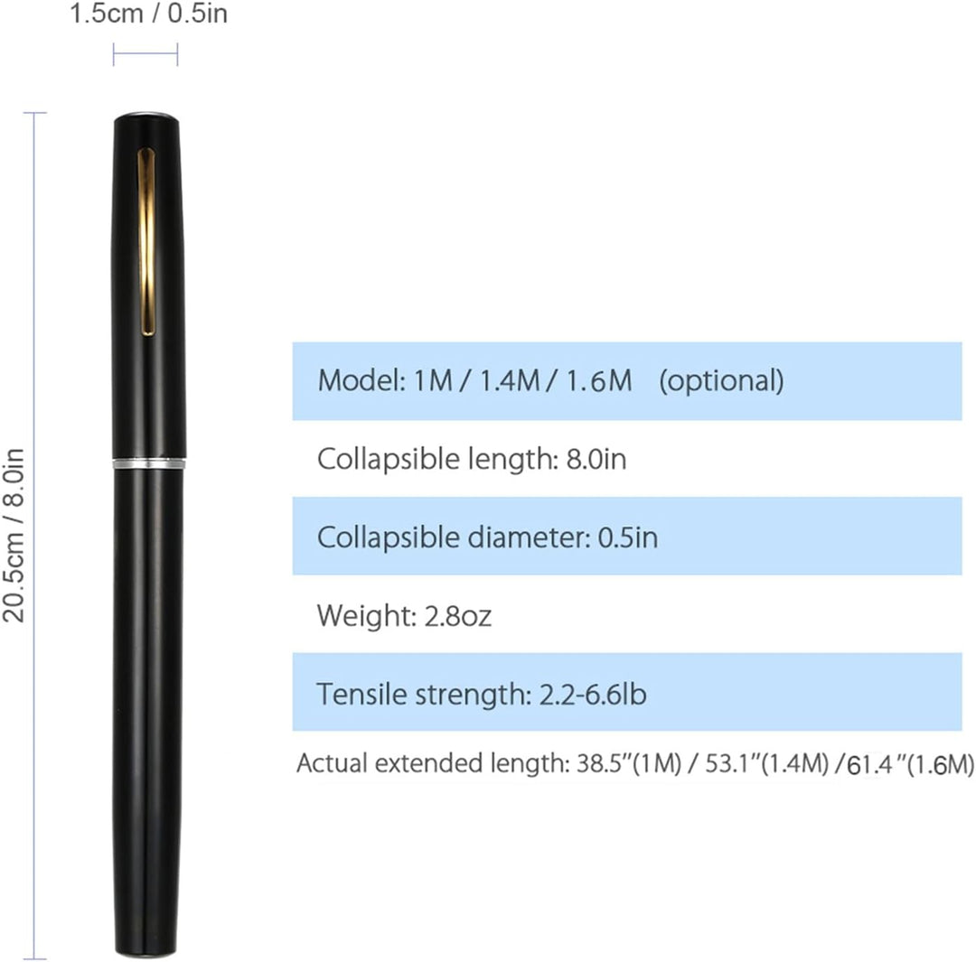 Lixada 1 Mt / 1,4 Mt Tasche Faltbare Angelrute Reel Combo Mini Pen Angelrute Kit Teleskop Angelrute