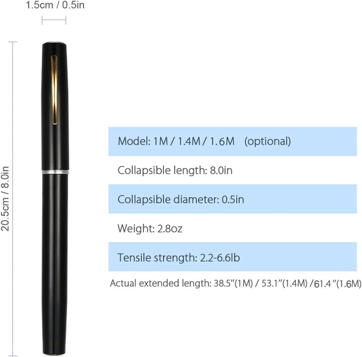 Lixada 1 Mt / 1,4 Mt Tasche Faltbare Angelrute Reel Combo Mini Pen Angelrute Kit Teleskop Angelrute