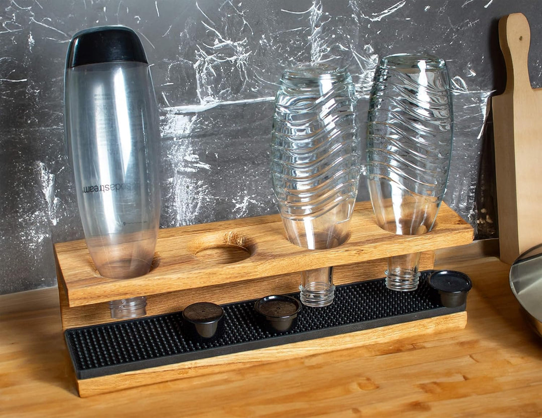Flaschenhalter passend für SodaStream | 2-4 Flaschen (4 Flaschen), 4 Flaschen