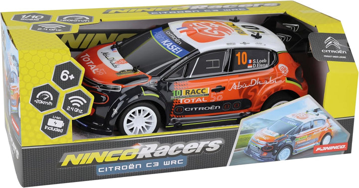 Ninco - NincoRacers Citroën C3 WRC Ferngesteuertes Auto | Grosses RC Auto Rally Car Massstab 1:10 |
