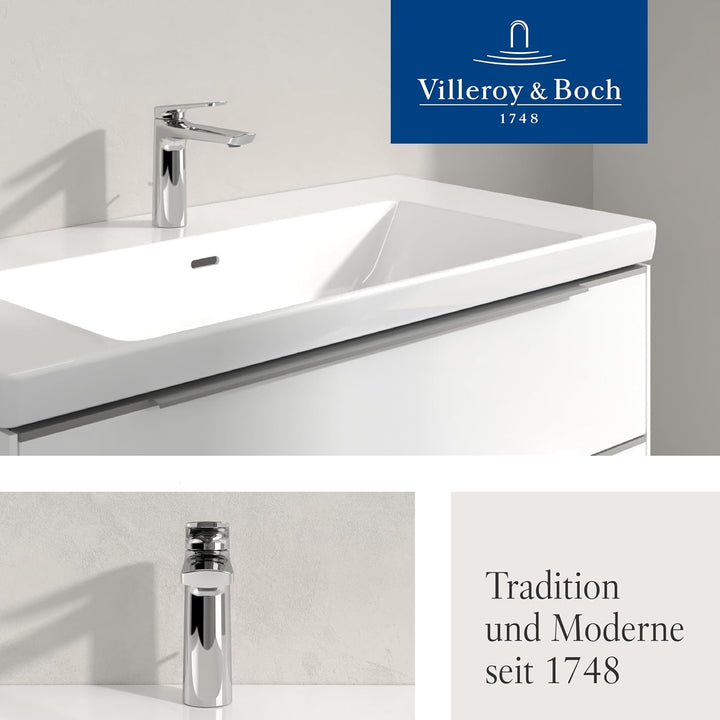 Villeroy &amp; Boch Oasis Waschtischarmatur - Waschbeckenarmatur wassersparend mit Keramikkartusche - Wa