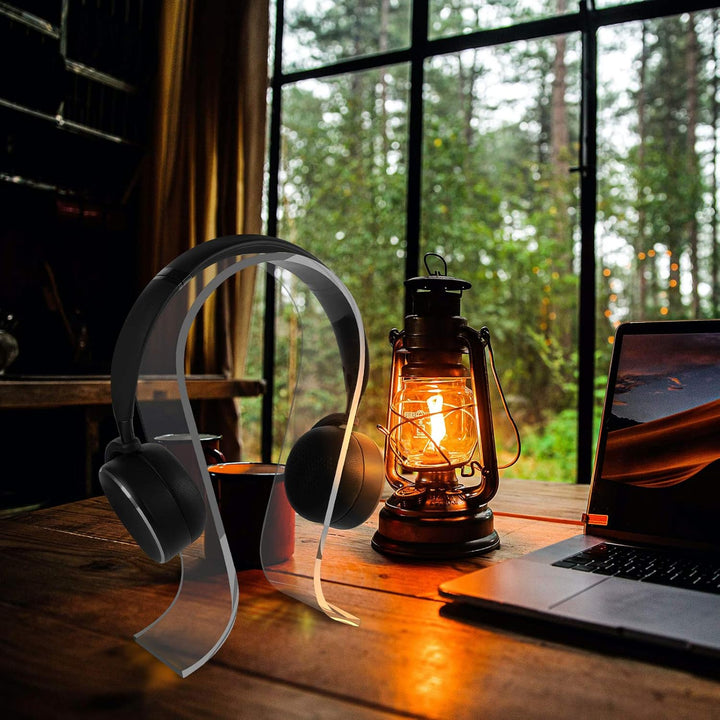 GEEKRIA Acryl-Kopfhörerständer, Kopfhörerhalter, On-Ear-Kopfhörerständer, Omega-Headset-Halter, Komp