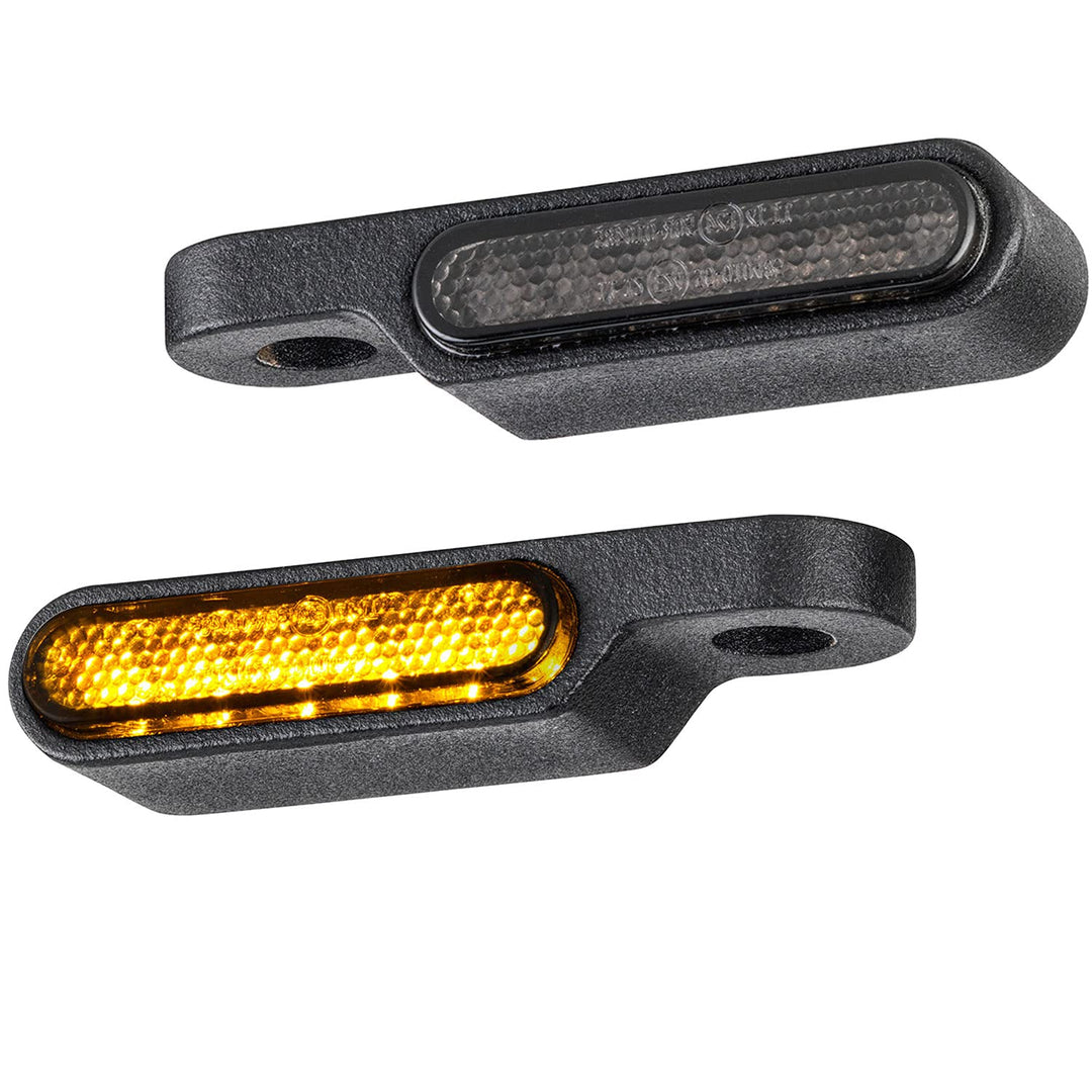 ToXx Motorrad LED Mini Blinker Custom Short für Lenker Armatur Gabel Schwinge e-geprüft universal fü