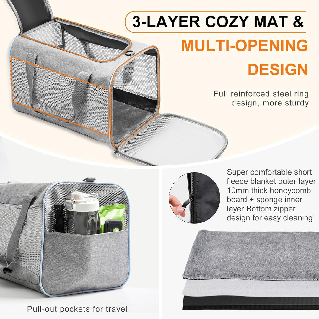 Cinnani hundetasche, hunde transporttasche Umhängetasche, ideal für Reisen, robust, langlebig, aus h