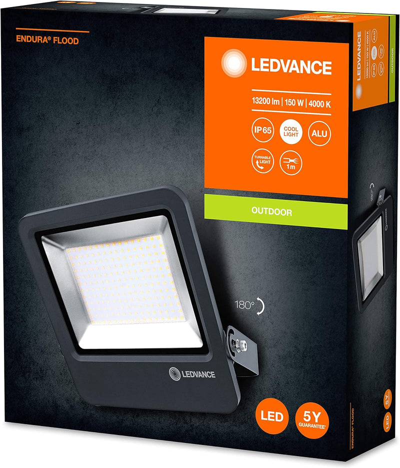LEDVANCE LED Fluter, Leuchte für Aussenanwendungen, Kaltweiss, Endura Flood Kaltweiss Single-Pack 15