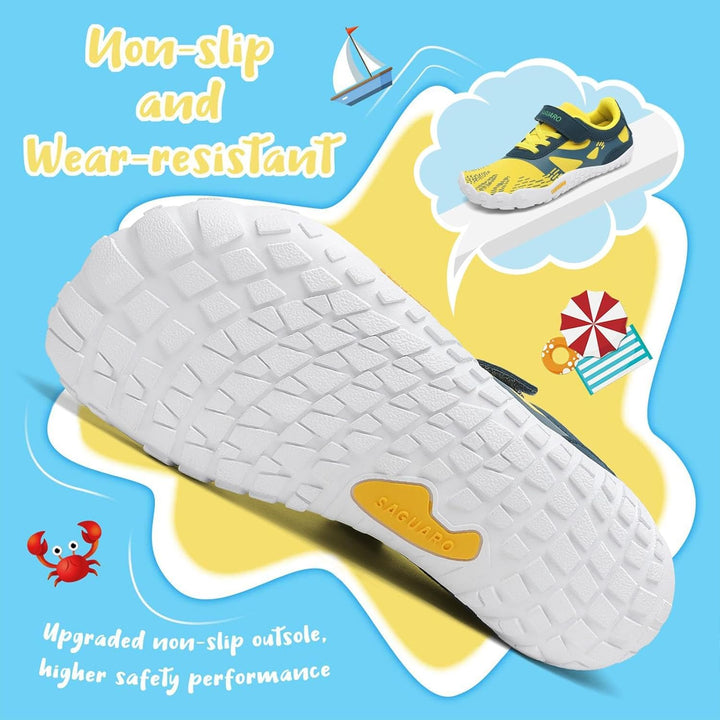 Saguaro Trailschuhe für Kinder, Mädchen, Sportschuhe, atmungsaktiv, rutschfest 24 EU Gelb, 24 EU Gel