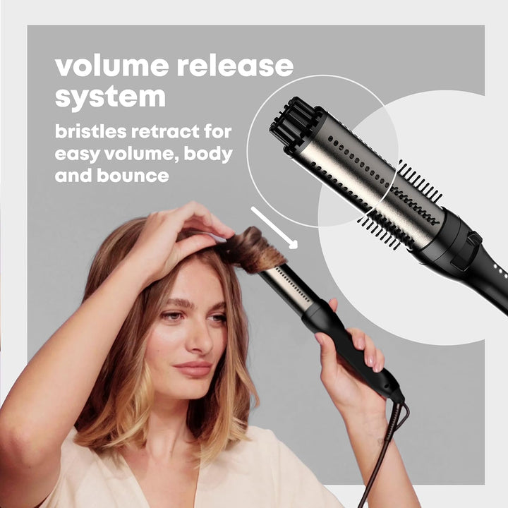 REVAMP Volume & Shape Keramik Hot Brush Styler - 38 mm runde beheizte Rundbürste, Ionen mit Progloss